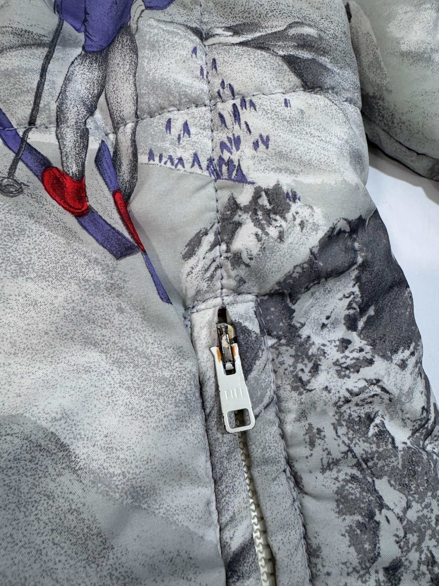 Vintage All-over Print Ski Jacket