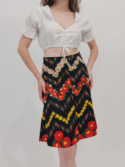 '70s Vintage A-Line Skirt