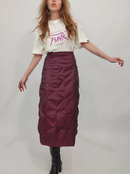 Derhy Burgundy Vintage Skirt