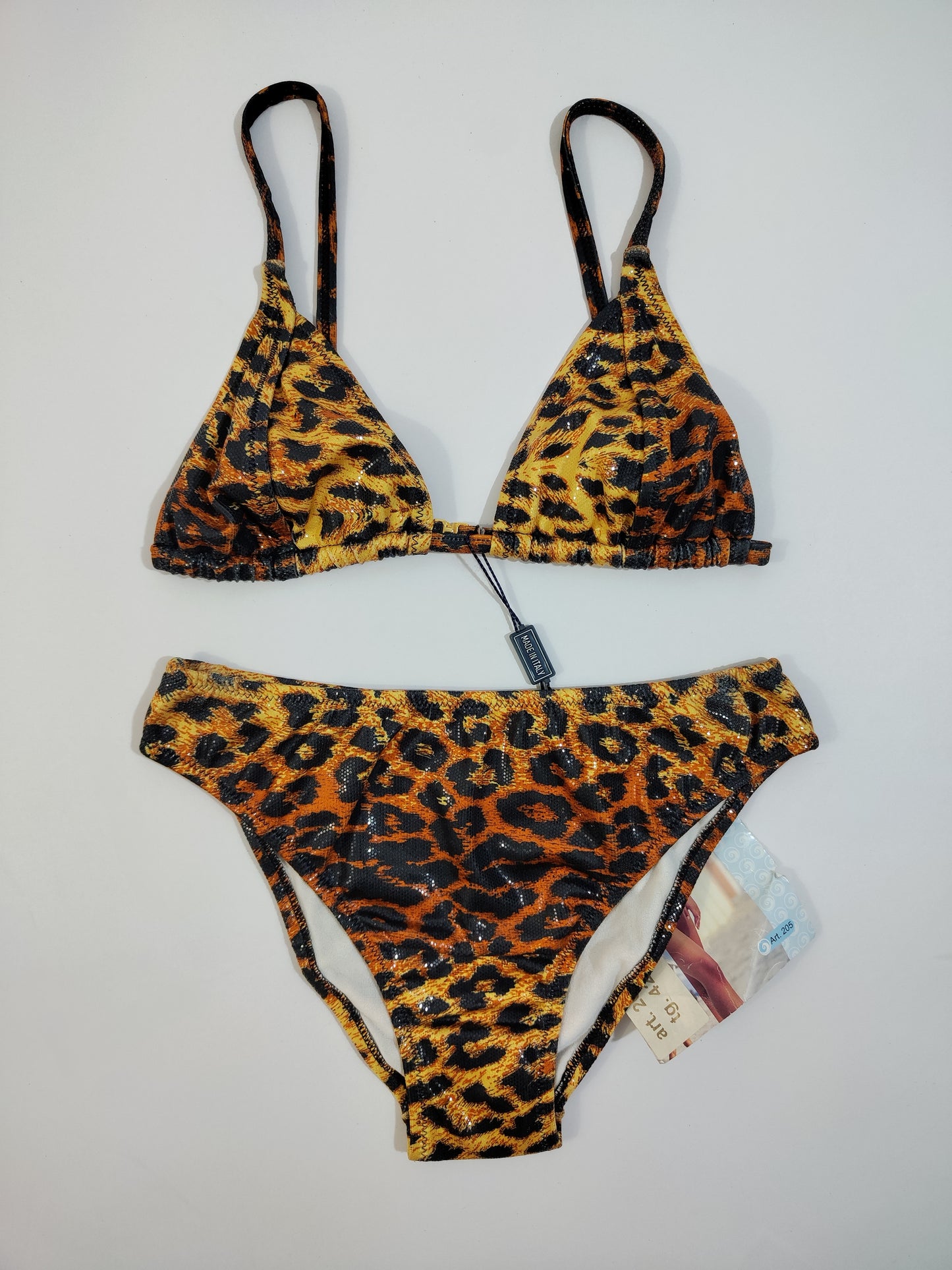 Deadstock 'Onda' Animalier Bikini - S/M