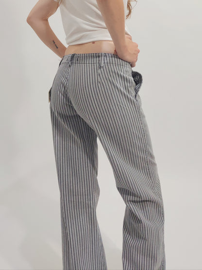 Phard Deadstock Striped Wide Leg Jeans - 42IT