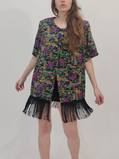 '80s Fringed Blouse
