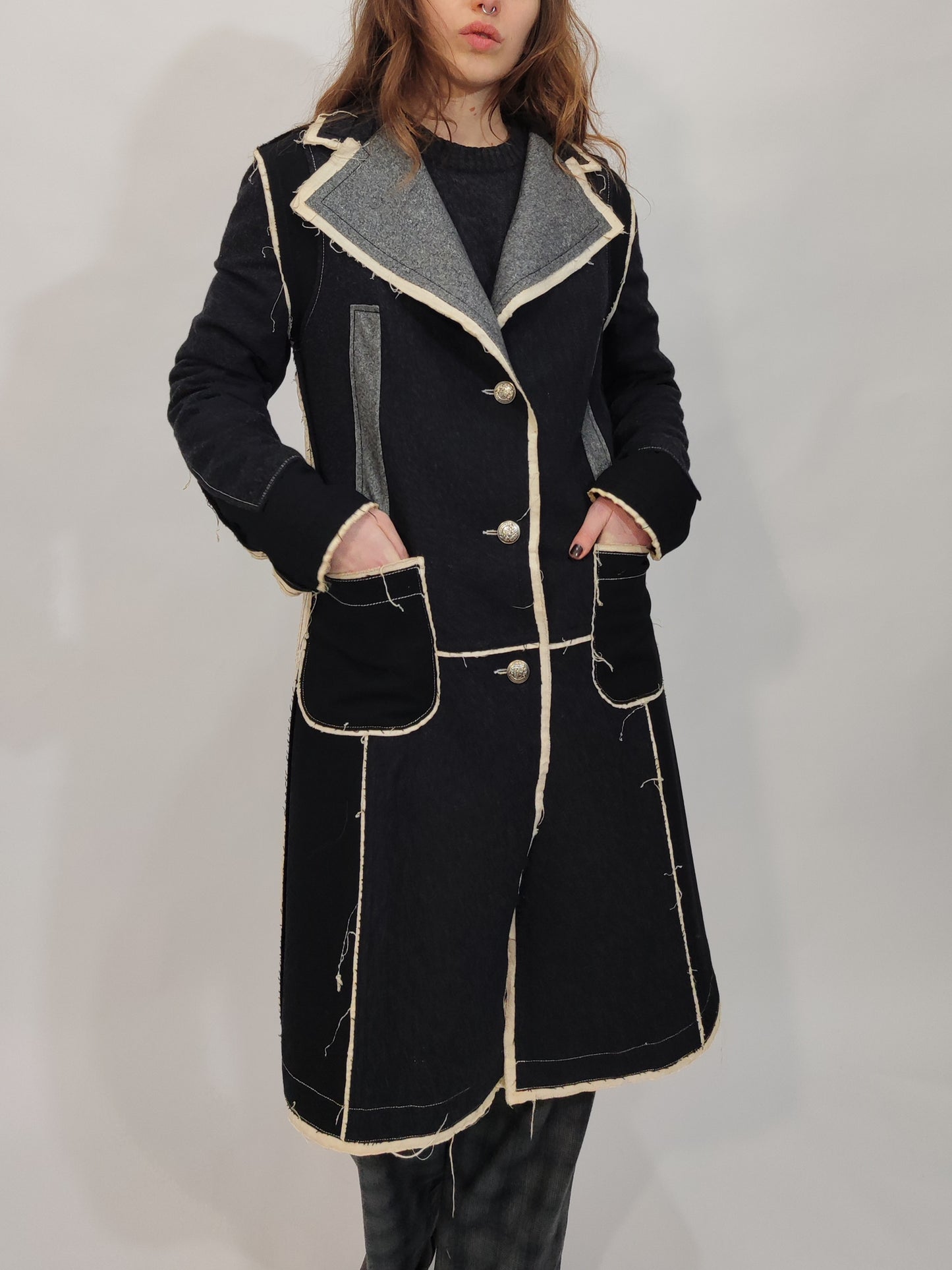 Y2K 100% Wool Coat