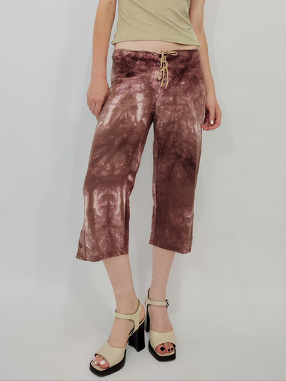Y2K Tie-Dye Cropped Pants