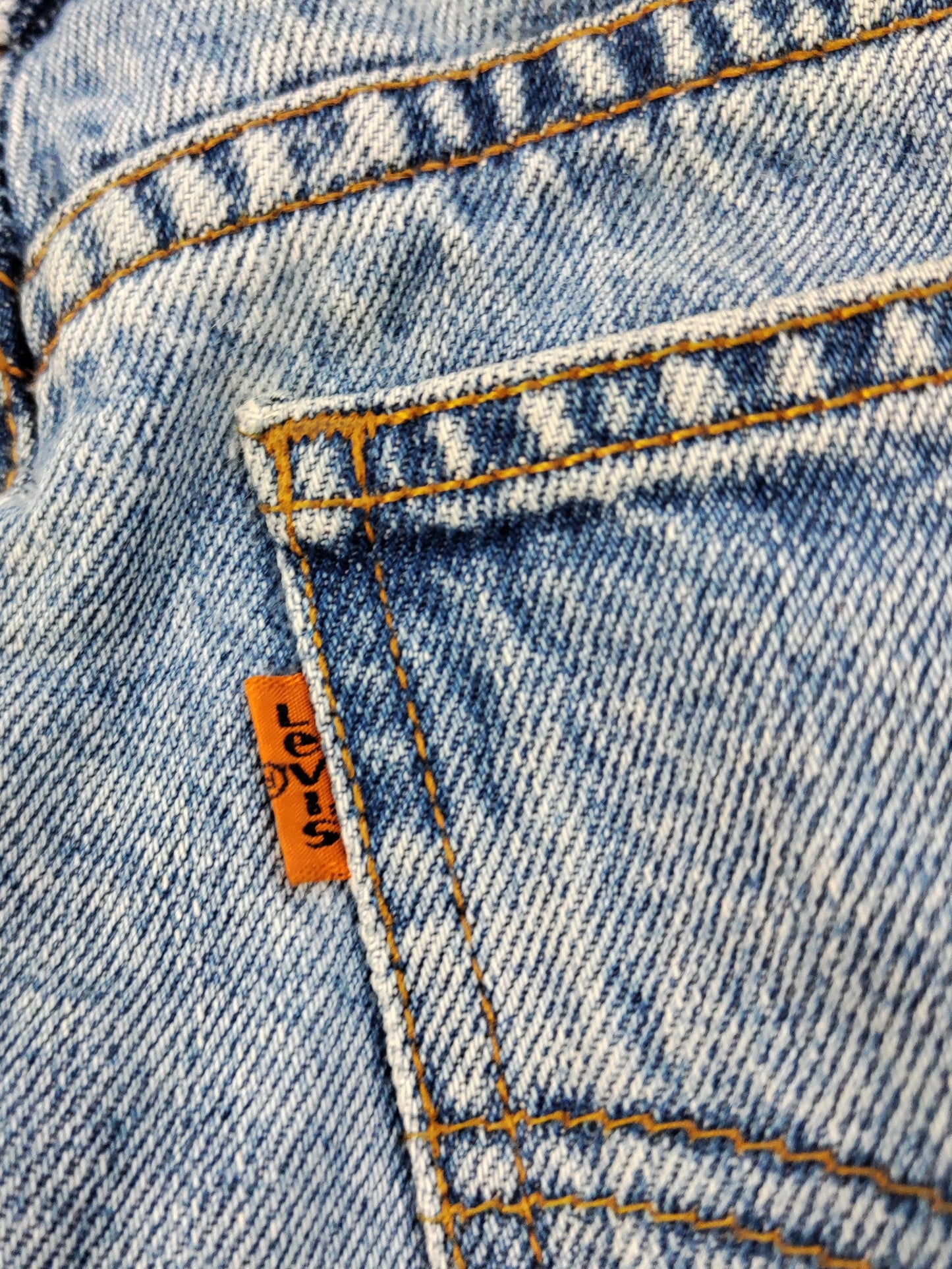 Levi's Orange Tab Denim Skirt