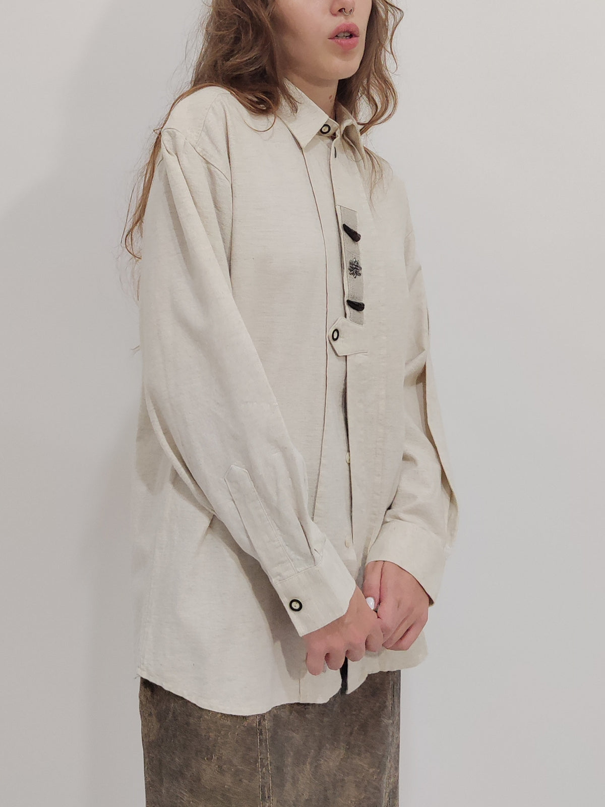 Cotton+Linen Trachten Shirt