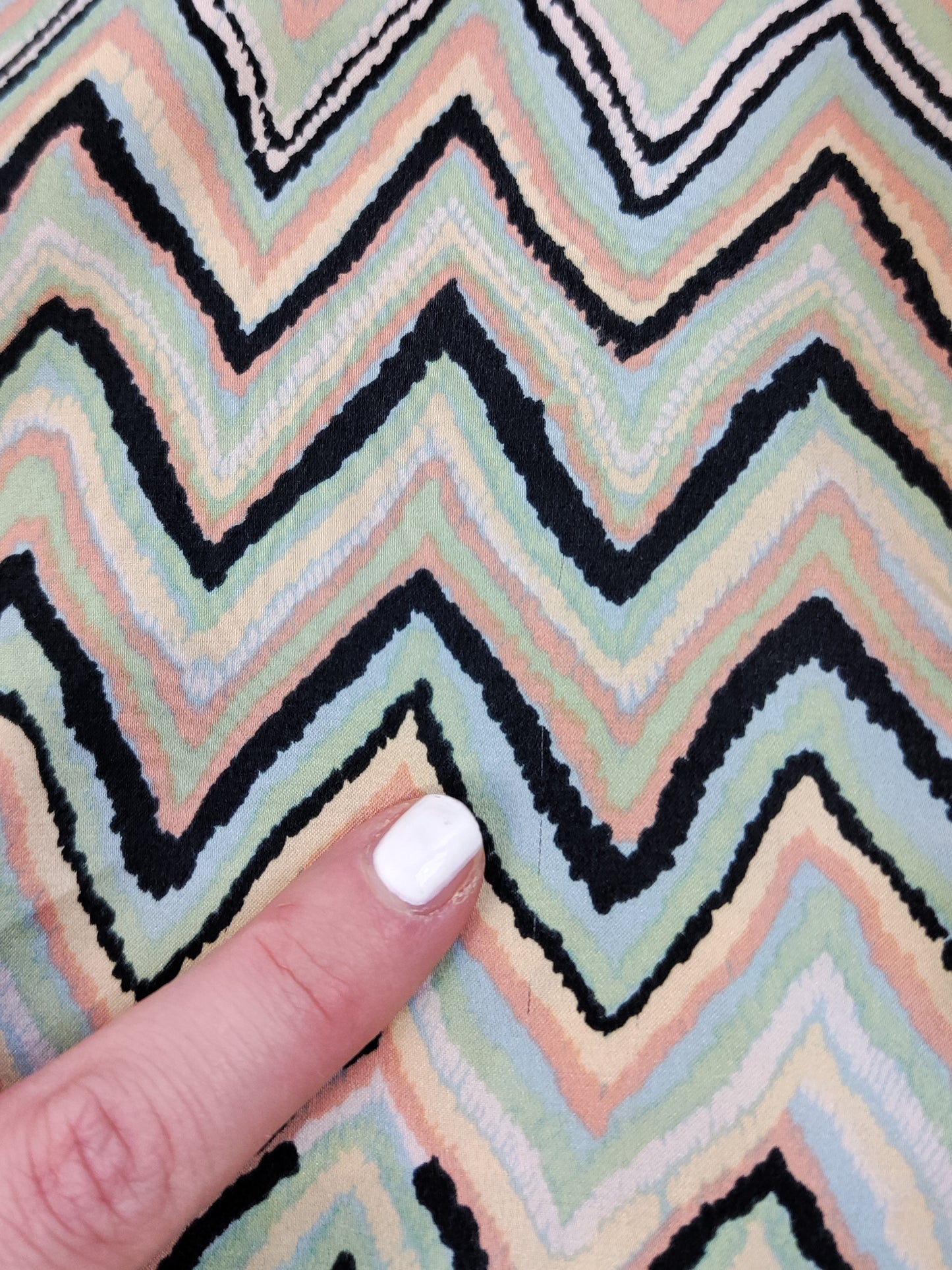 100% Pure Silk Vintage Shirt - Pastel Tones