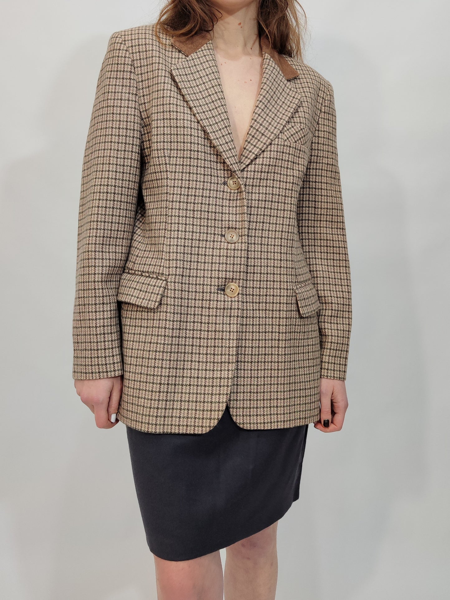 '80s Pure Wool Blush Blazer