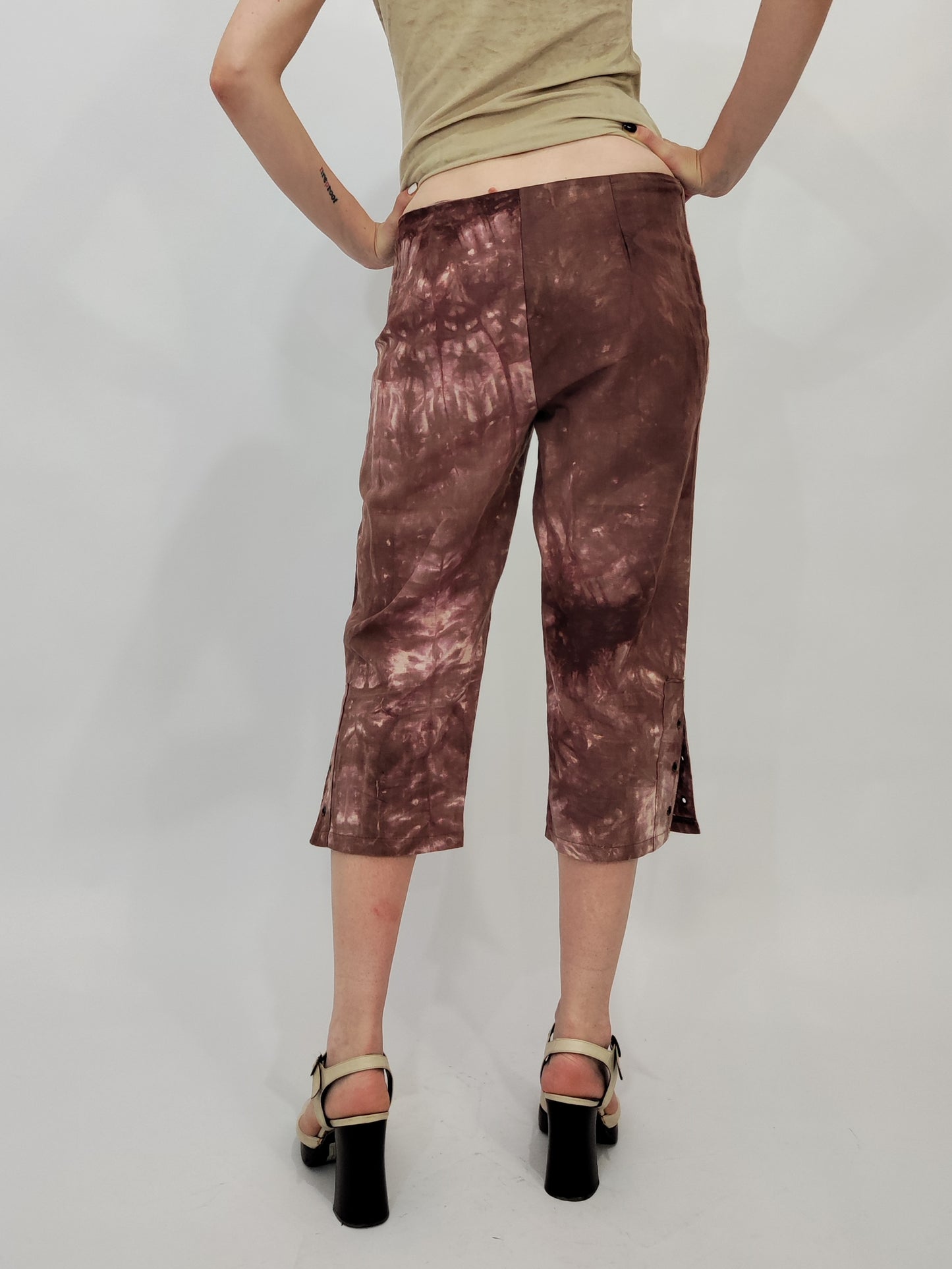 Y2K Tie-Dye Cropped Pants