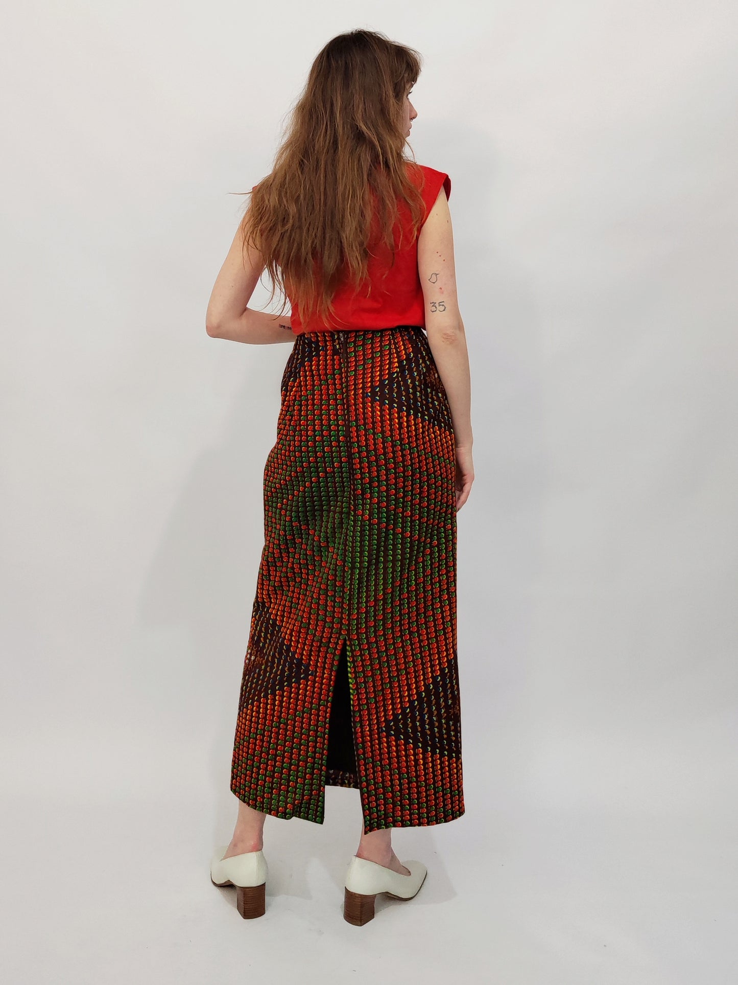 '70s Optical Longuette Skirt - Small def.
