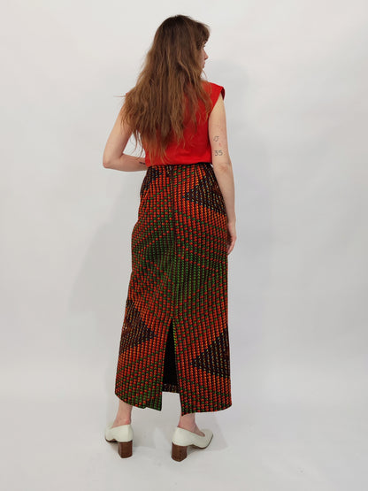 '70s Optical Longuette Skirt - Small def.