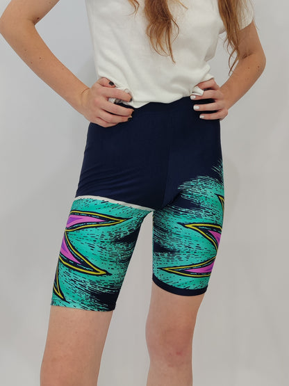 Vintage Biker Shorts - Pop Navy 2