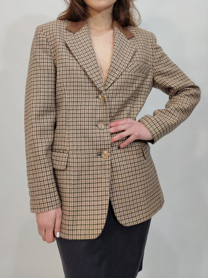 '80s Pure Wool Blush Blazer