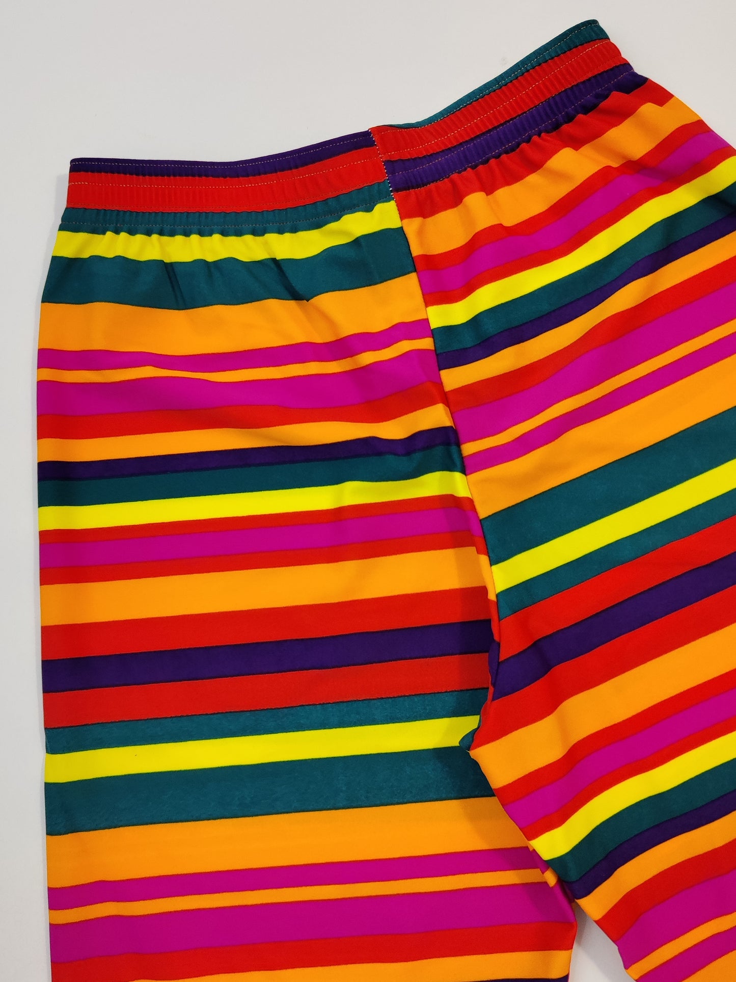 Vintage Biker Shorts - Striped