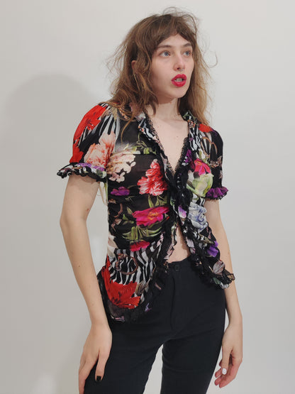 Roberto Cavalli Vintage Mesh Top