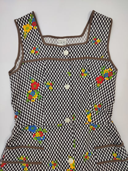 '70s Vintage Apron Dress