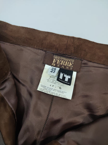 Gianfranco Ferrè Suede Trousers