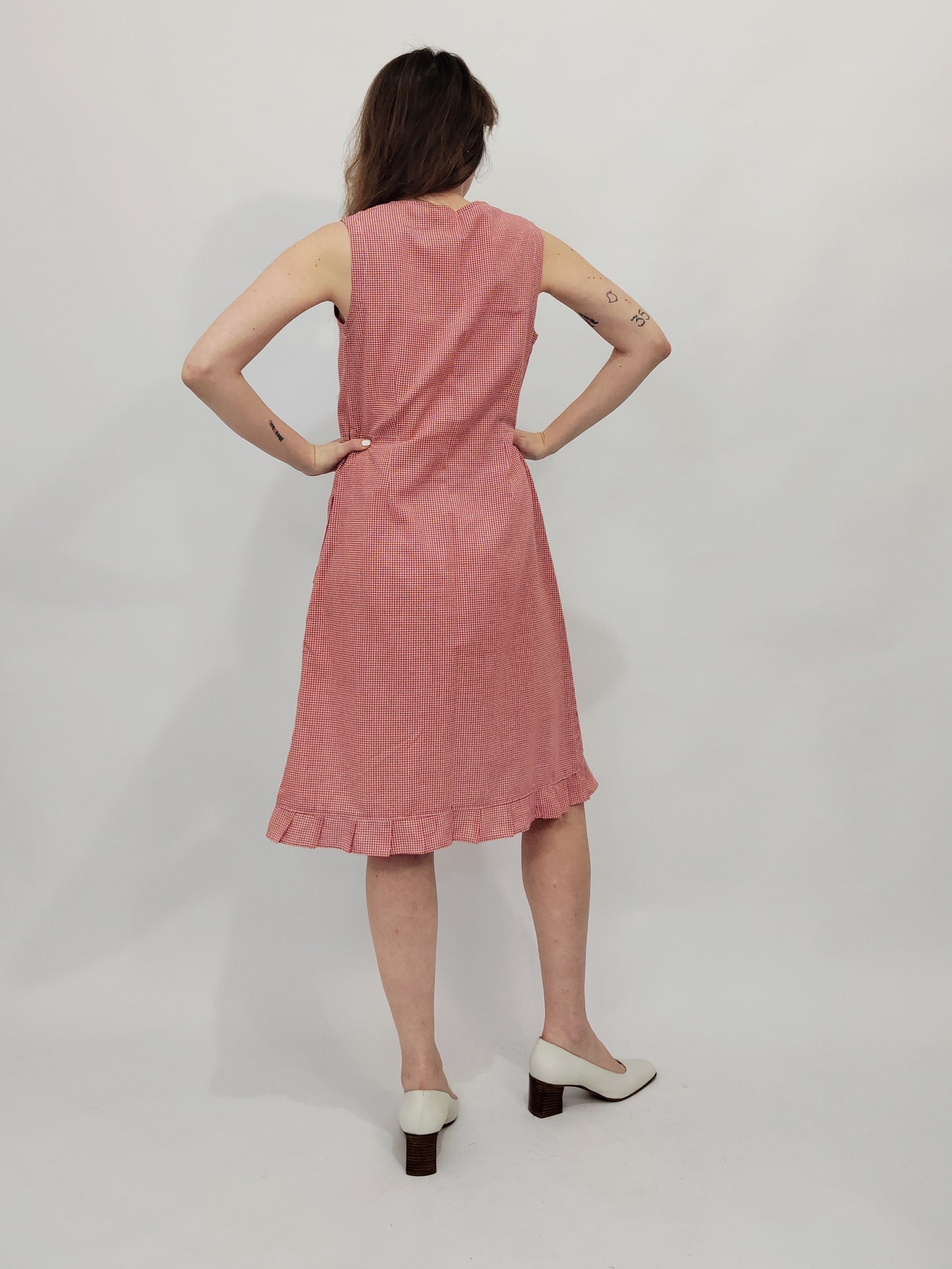 '80s Vichy Chemisier Dress