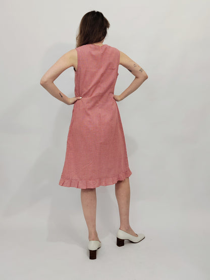 '80s Vichy Chemisier Dress