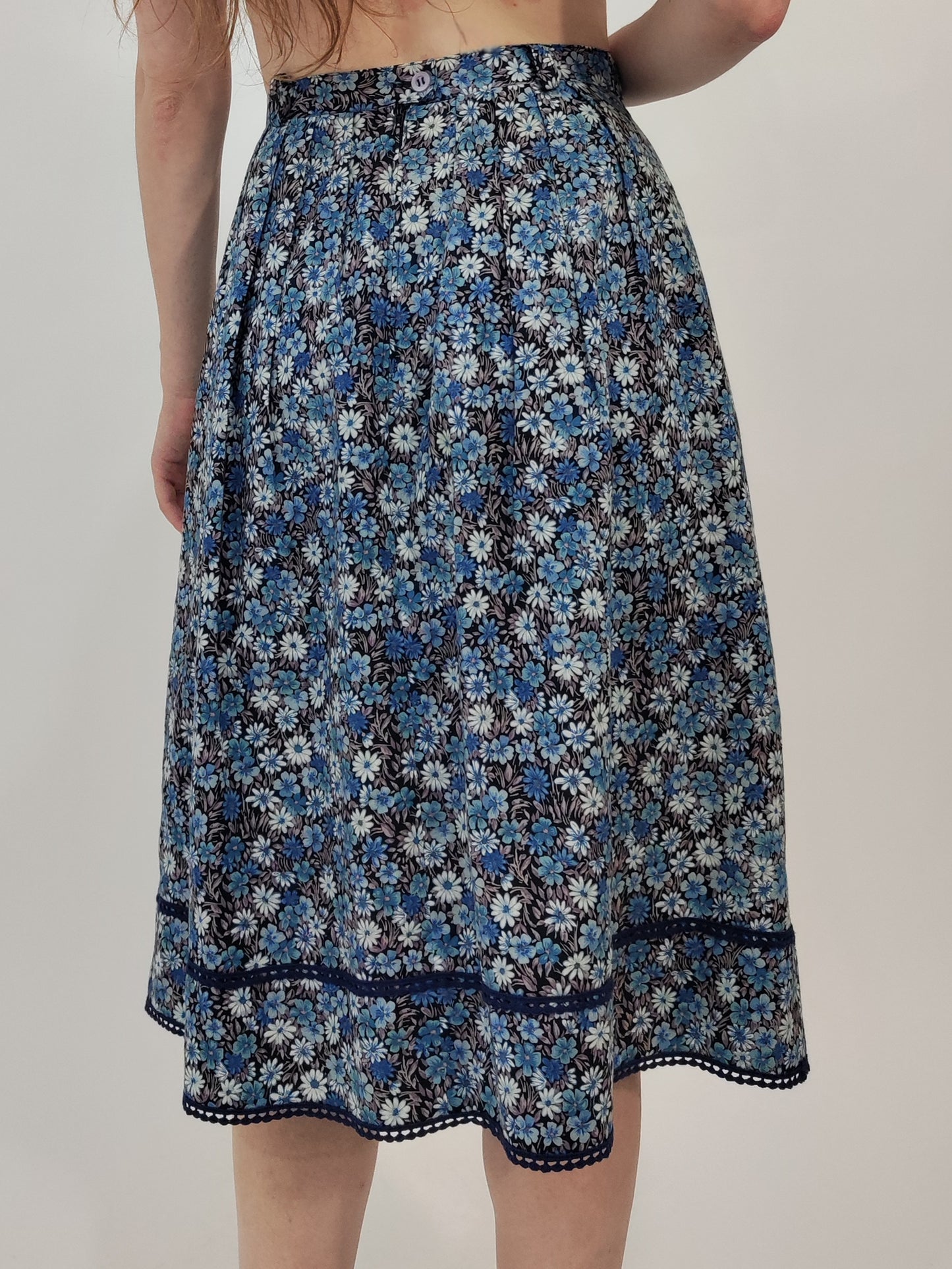 '70s Floral Vintage Skirt