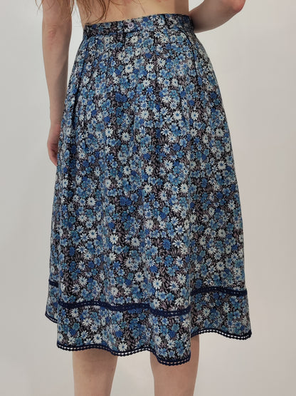'70s Floral Vintage Skirt