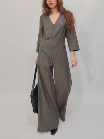 100% Wool Tailored Jumpsuit