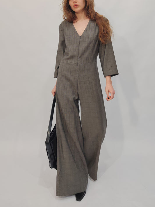 100% Wool Tailored Jumpsuit