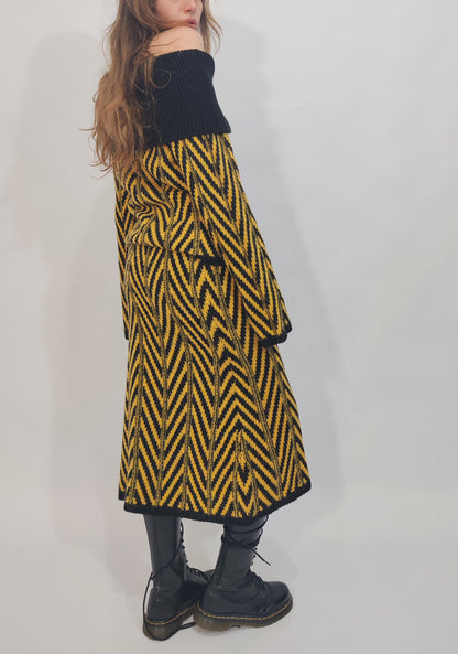 Late '90s Vintage Black&Yellow Co-Ord
