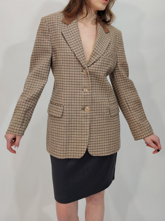 '80s Pure Wool Blush Blazer