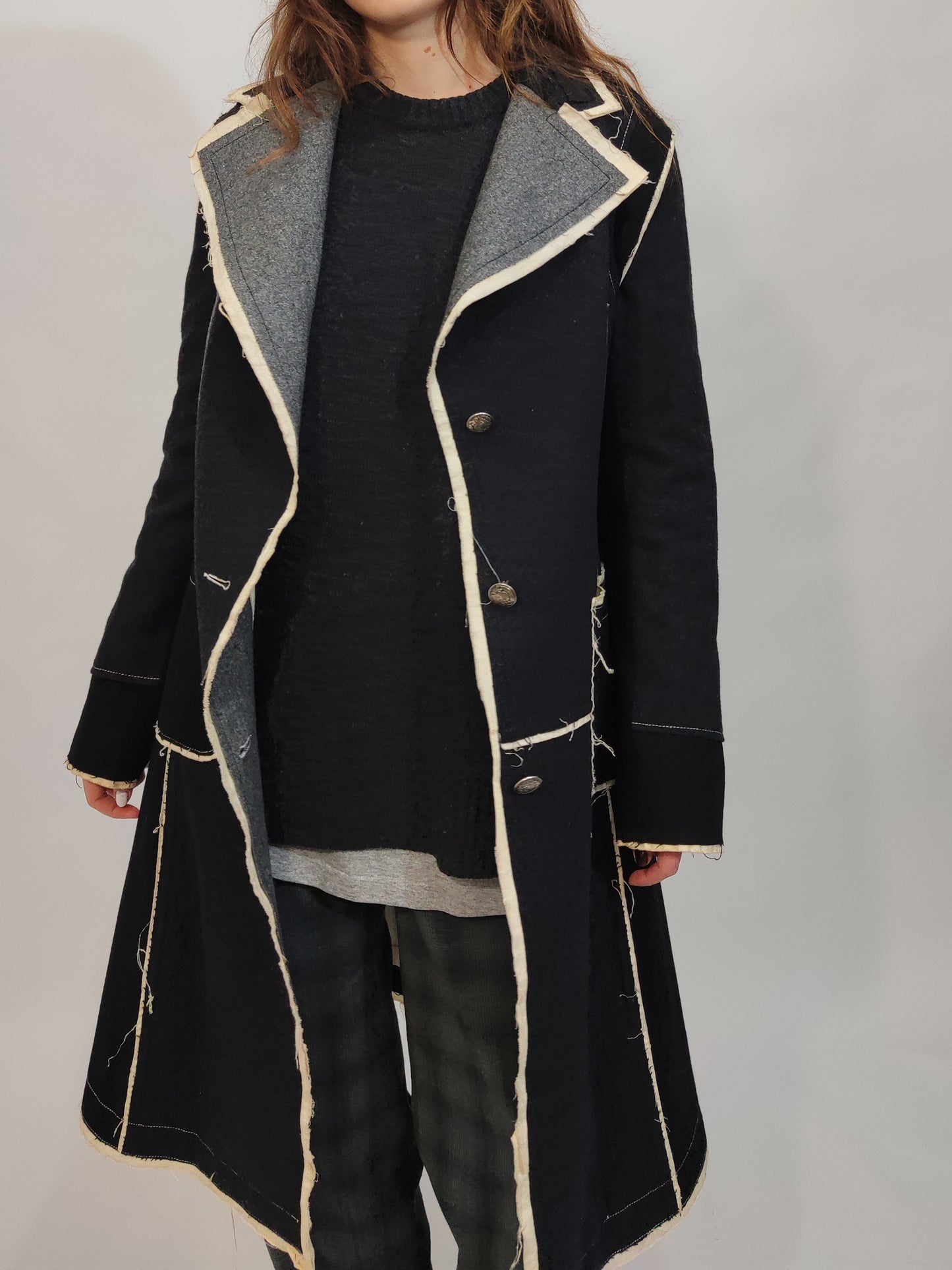 Y2K 100% Wool Coat