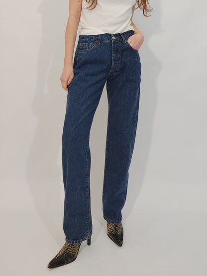 Rifle Straight Leg Deadstock Jeans - Dark Wash - Size 30-32