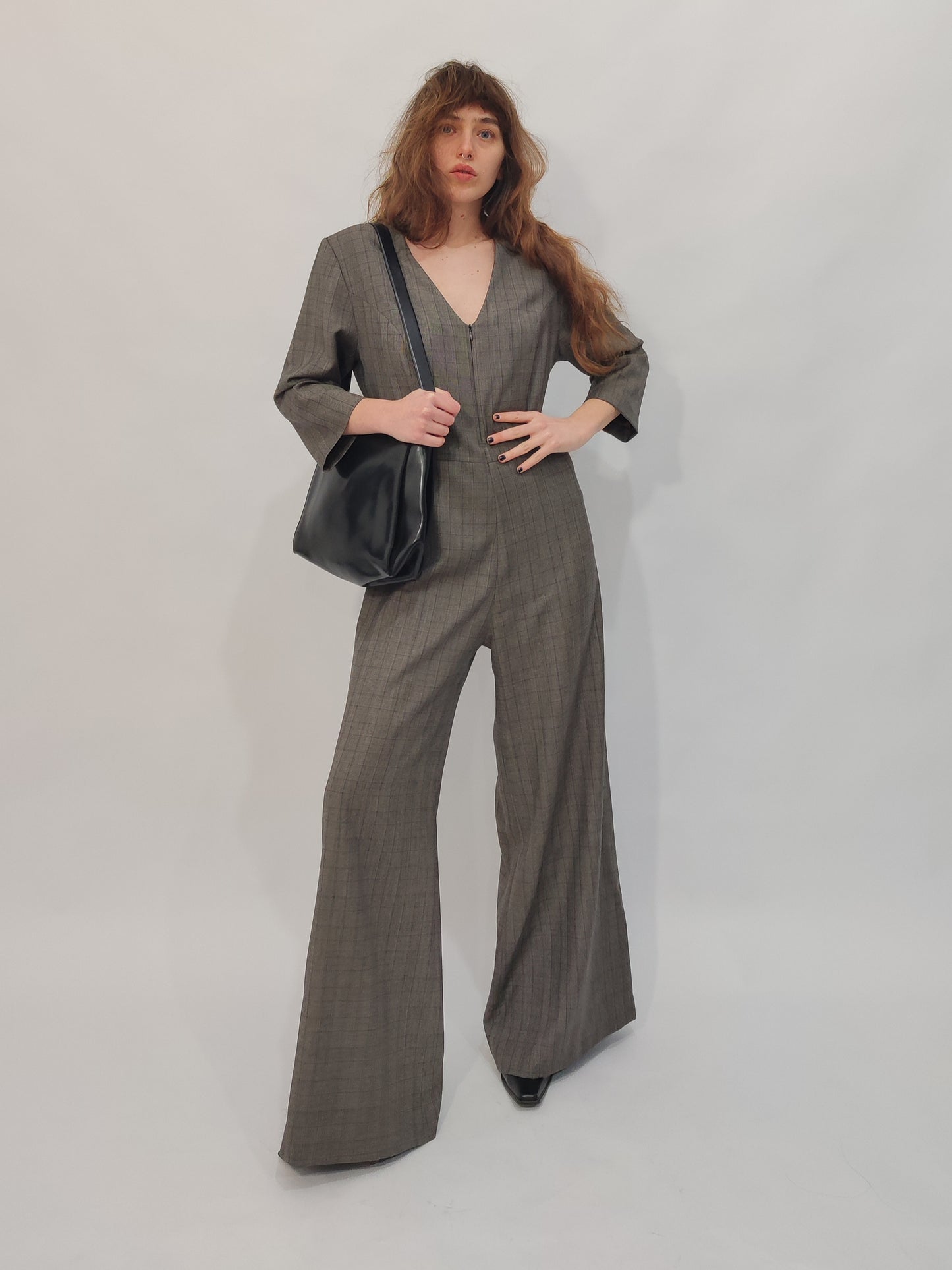 100% Wool Tailored Jumpsuit