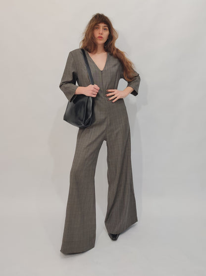 100% Wool Tailored Jumpsuit