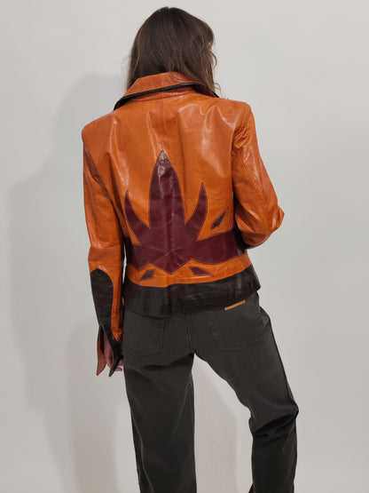 Y2K Western Leather Jacket