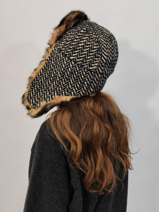 Faux Fur Trapper/Aviator Hat