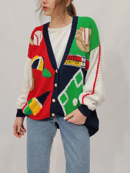 M. Christina '80s Handmade Cardigan