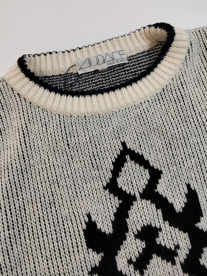 Late '80s Jacquard Pullover