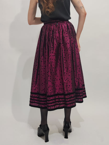 ‘80s Trachten Skirt