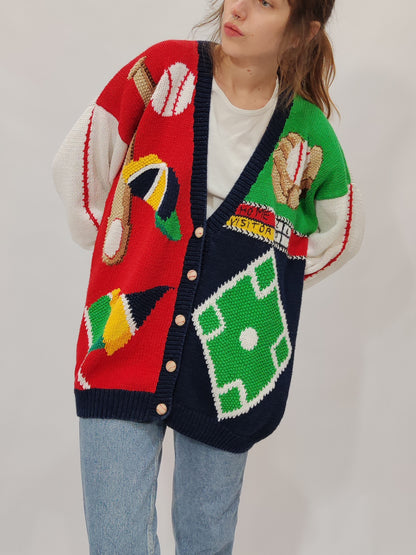 M. Christina '80s Handmade Cardigan