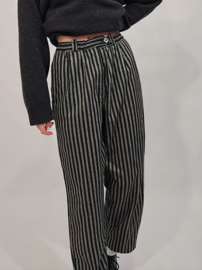 '80s Hand Crafted Wool Trousers
