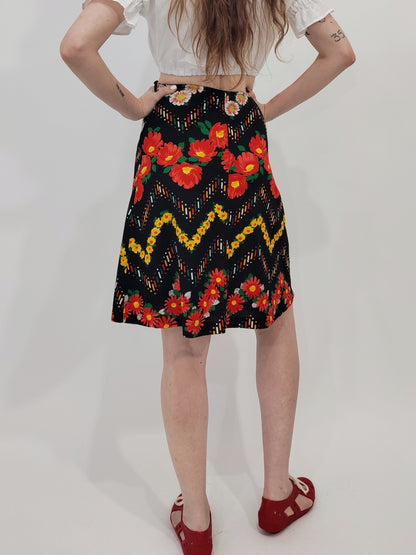 '70s Vintage A-Line Skirt