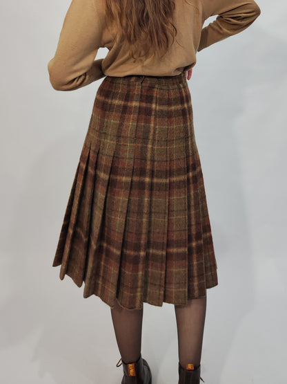 ‘70s Wool Pleated Skirt