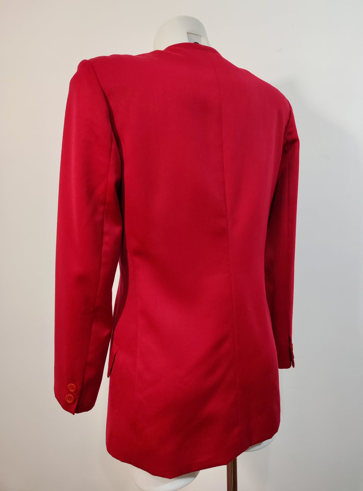 '80s Tailored Red Blazer
