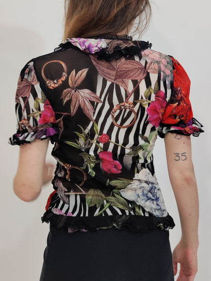 Roberto Cavalli Vintage Mesh Top