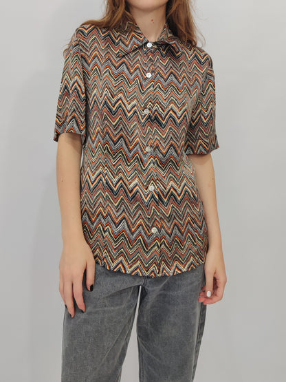 100% Pure Silk Vintage Shirt