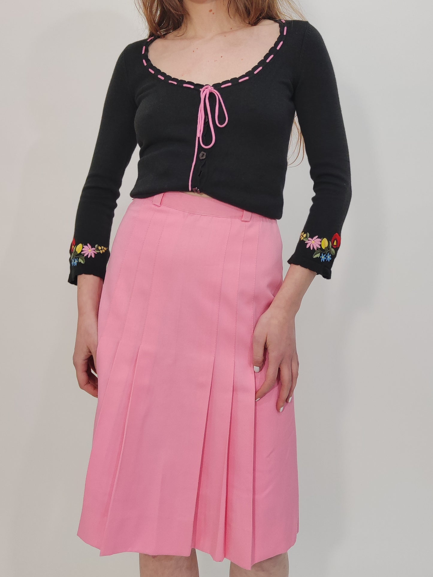 '70s Diolen Pleated Skirt