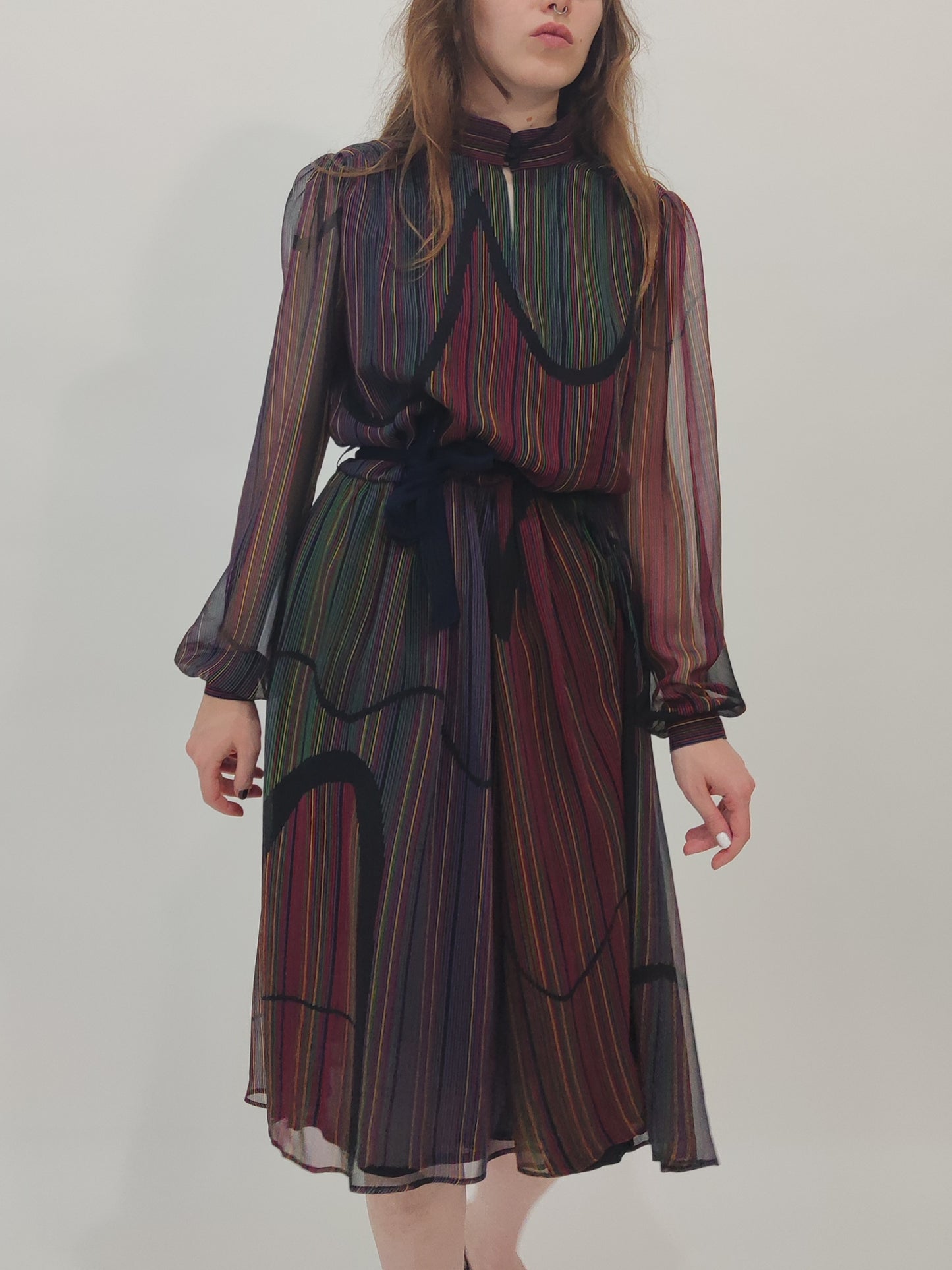 Sora Late '70s Vintage Dress - M/L