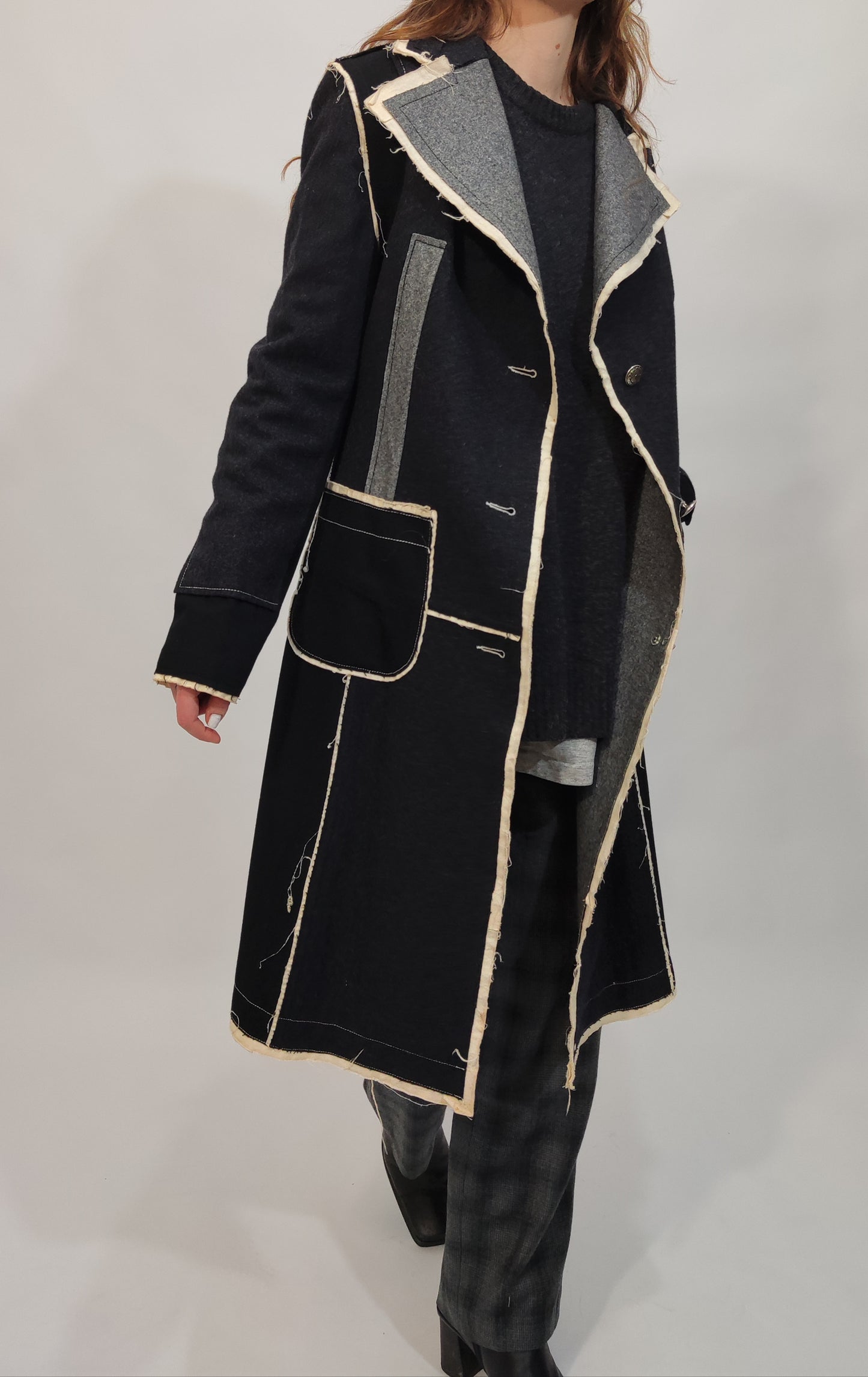Y2K 100% Wool Coat