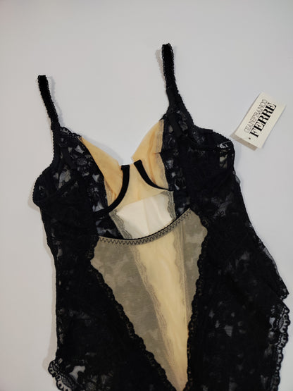 Archive - Gianfranco Ferré Lace Bodysuit - Deadstock (BLACK)