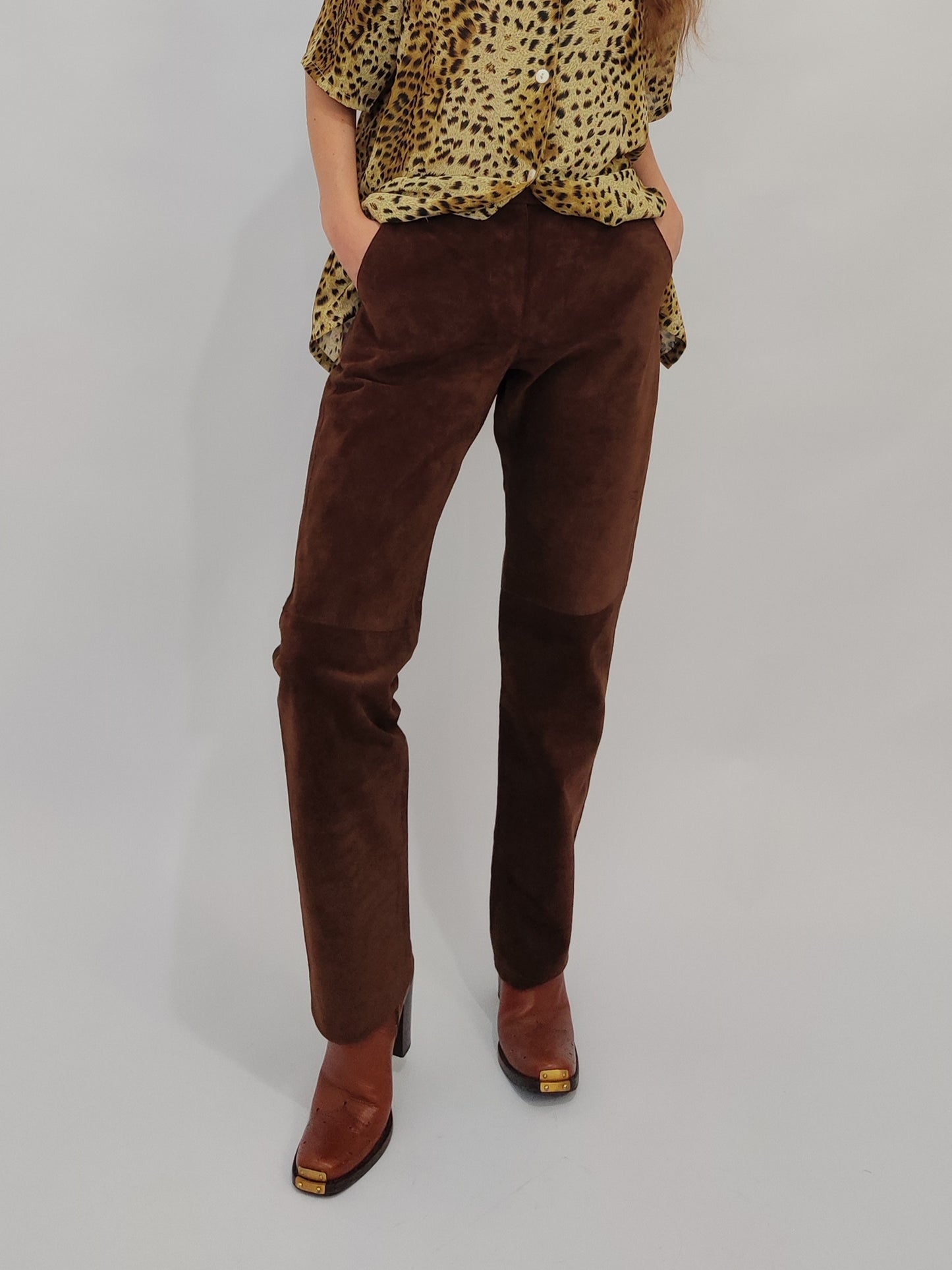 Gianfranco Ferrè Suede Trousers